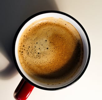 a cup of americano on the table