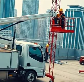 Camión cesta elevadora de segunda mano