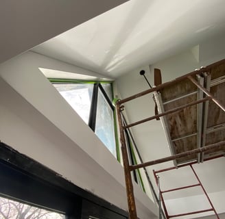 custom A-frame window with trim free solutions