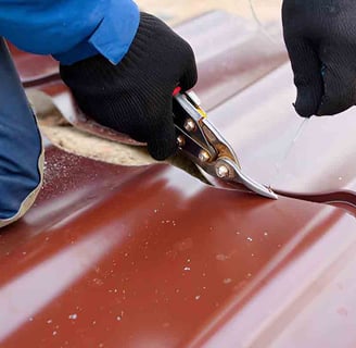 shears for cutting metal roofing