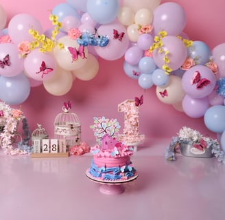Jardim Encantado Ensaio Smash the Cake