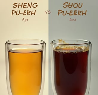 a cup of tea and a glass of tea