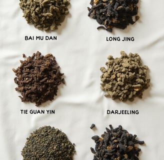 a variety of different types of teas