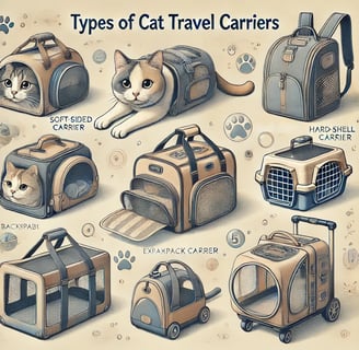 Various cat travel carriers, including soft-sided and hard-shell designs