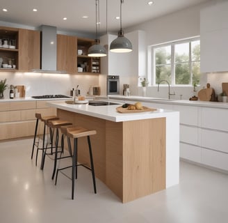 white kitchen room set