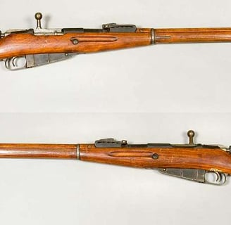 Mosin-Nagant Dragoon Rifle Model 1891. Caliber 7.62x54mmR. From the collections of Armémuseum (Swedi