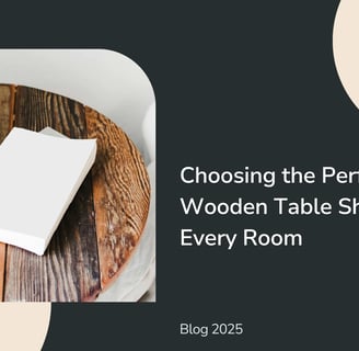 wooden table shapes