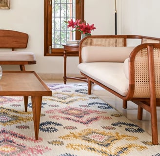 Handcrafted wooden furniture for modern homes