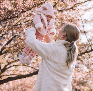 fotosesija mama ir kūdikis