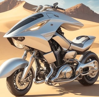 A maybe not so aerodynamic motorcycle!