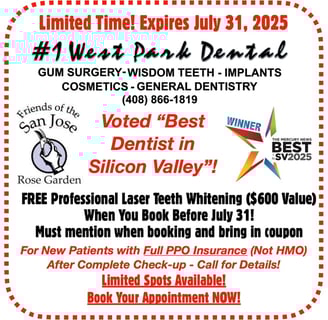 Coupon for FREE TEETH WHITENING