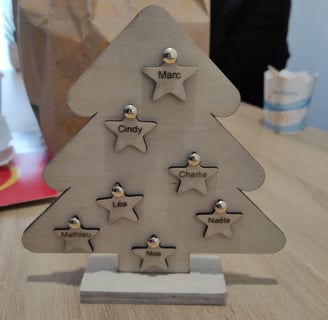 Sapin de Noël en gravure laser