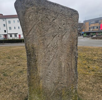 Rune in the town centre of Vallentuna, Sweden