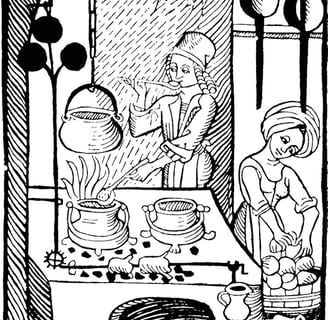 A pre-modern kitchen