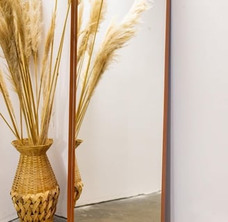 ESPELHO LUXO RETANGULAR RETRÔ CORPO INTEIRO 150X60CM BANHEIRO SALA QUARTO HALL MOLDURA ROSE GOLD