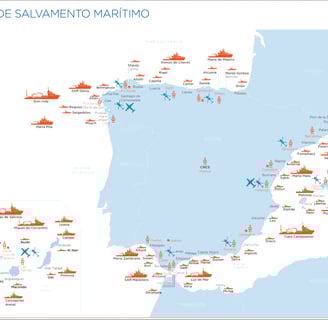 Medios maritimos y aereos de salvamento maritimo , barcos con nombres de estrellas