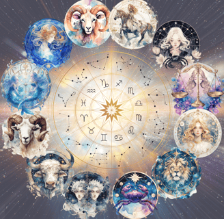 zodiac sign candle collection