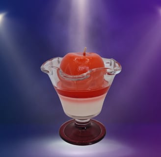 gourmet and scented candle; strawberry melba; perfume from Grasse France; fantasy collection