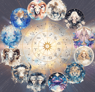 zodiac signs scented candle with birthstone