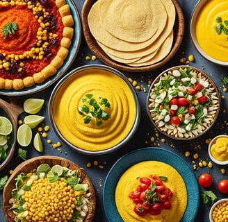 a variety of different types of food in bowls