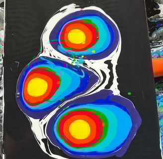 Open Cup Technique acrylique pouring