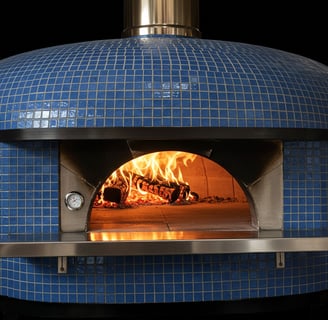 horno napolitano azul