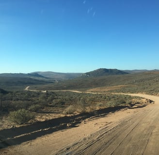 Dirt roads travelling through africa