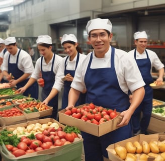 Saga Food Factory Workers