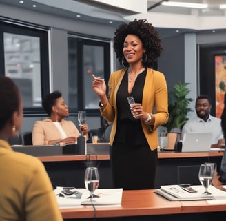 "Guest Speaker giving insight on how to build your podcast community"