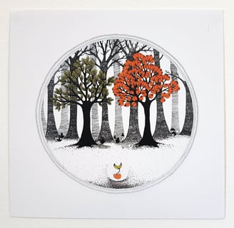 une forêt avec une graine