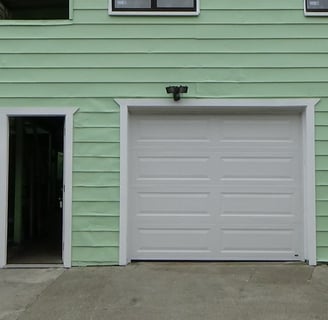 new single car garage door.