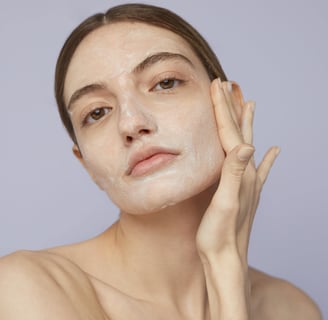using AHA face peel