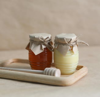 honey and yoghurt for body scrub