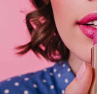applying lipstick for long lasting results