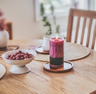 rose scented candles