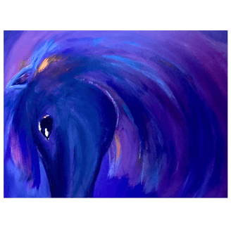 Abstract Painting of a Horse by Frankie Cervantes