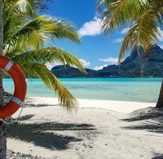 Beach, Bora Bora