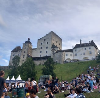 Konzert von Bilderbuch, Burg Clam, Juli 2023
