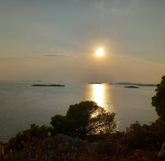 Sonnenuntergang Tribunj