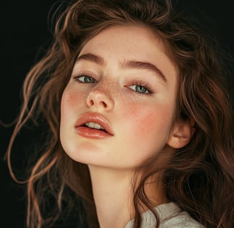 back to school a woman with freckles hair and freckers