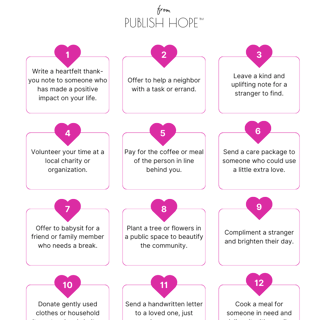 Acts of Kindness Calendar
