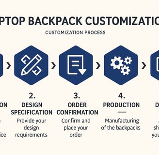 custom backpacks process