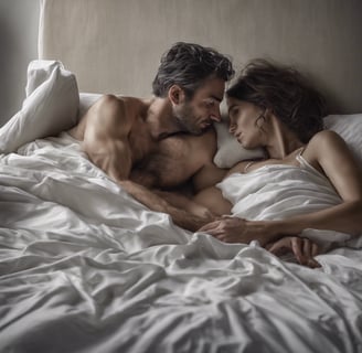 woman lying on bed in room