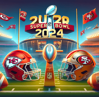 Super Bowl 2024 Showdown - Kansas City Chiefs vs San Francisco 49ers at Allegiant Stadium