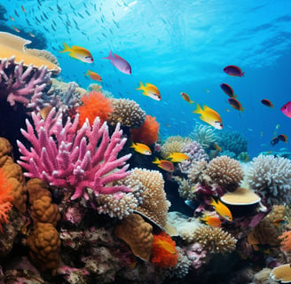 fishes swimming beside colorful coral reefs