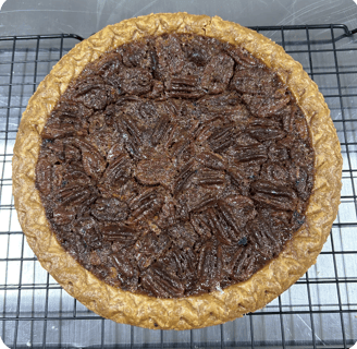 Homemade pecan pie is typically a special order item. Use the form below or give us a call..