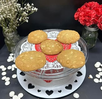 White Chocolate Macademia Nut Cookies