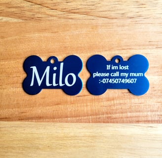 Personalised dog tag