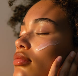 a woman with a white face and a white face with a white face
