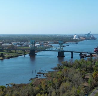 Wilmington NC Cape Fear Bridge Cinematic Photo